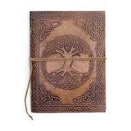 Carnets ésotériques cuir assortis (15x11,5 cm) – Présentoir