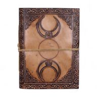 Carnets ésotériques cuir assortis (15x11,5 cm) – Présentoir