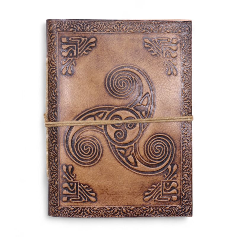 Carnets ésotériques cuir assortis (15x11,5 cm) – Présentoir