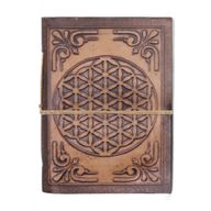Carnets ésotériques cuir assortis (15x11,5 cm) – Présentoir