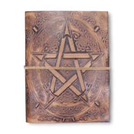Carnets ésotériques cuir assortis (15x11,5 cm) – Présentoir