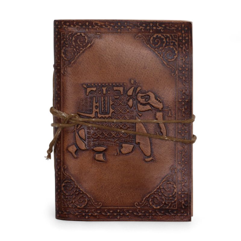 Carnets ésotériques cuir assortis moyens (12,5x9 cm) – Présentoir