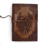 Carnets ésotériques cuir assortis moyens (12,5x9 cm) – Présentoir