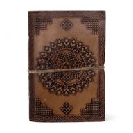 Carnets ésotériques cuir assortis moyens (12,5x9 cm) – Présentoir
