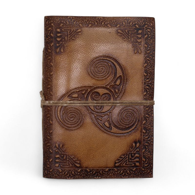 Carnets ésotériques cuir assortis moyens (12,5x9 cm) – Présentoir