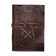 Carnets ésotériques cuir assortis moyens (12,5x9 cm) – Présentoir