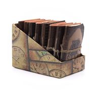 Petits carnets ésotériques cuir assortis (10x7,5 cm) – Présentoir