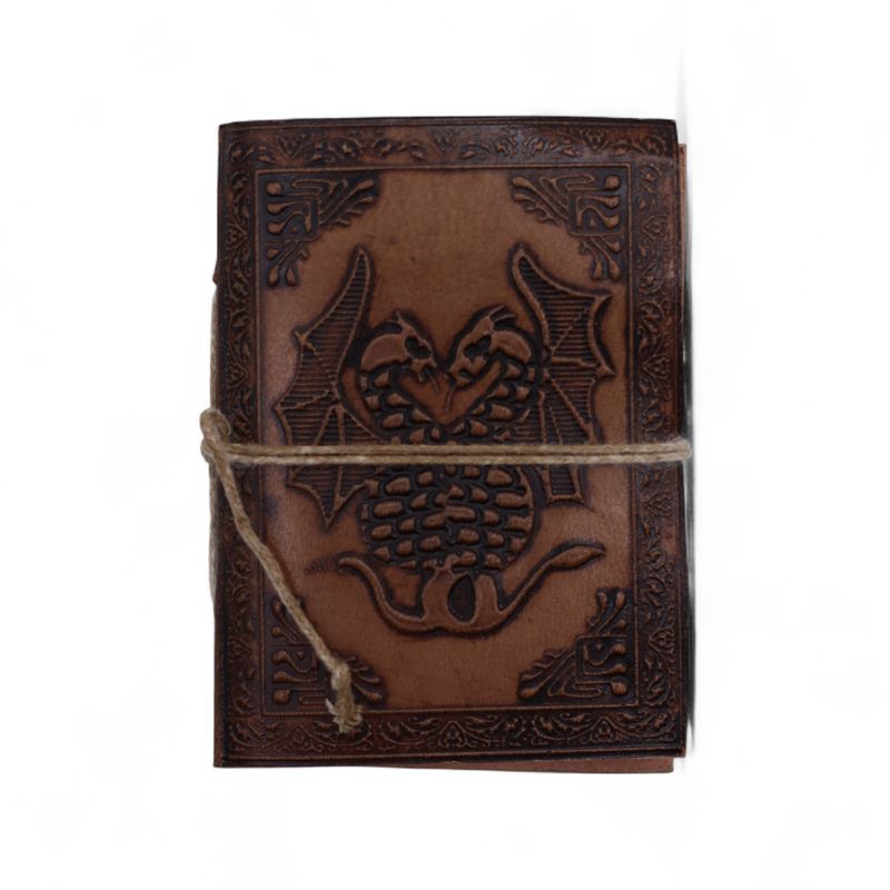Petits carnets ésotériques cuir assortis (10x7,5 cm) – Présentoir