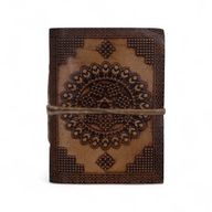 Petits carnets ésotériques cuir assortis (10x7,5 cm) – Présentoir