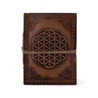 Petits carnets ésotériques cuir assortis (10x7,5 cm) – Présentoir