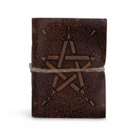 Petits carnets ésotériques cuir assortis (10x7,5 cm) – Présentoir