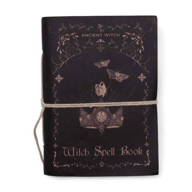 Carnets rituels sorcière cuir assortis (15x11,5 cm) – Présentoir