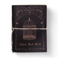 Carnets rituels sorcière cuir assortis (15x11,5 cm) – Présentoir