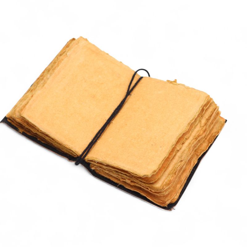 Carnet cuir épais bords frangés (12,5x9 cm) – Histoires que je me raconte