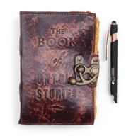 Carnet cuir épais bords frangés (15x10 cm) – Livre des histoires oubliées