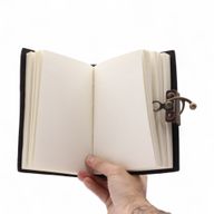 Carnet cuir imprimé (18x13 cm) – Ne renonce jamais à tes rêves – 200 pages