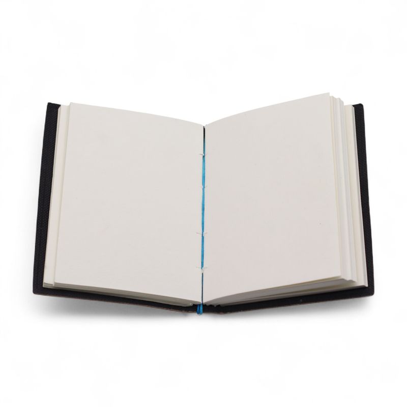 Carnet cuir imprimé (18x13 cm) – Chakras alignés AF – 200 pages unies