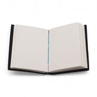 Carnet cuir imprimé (18x13 cm) – Chakras alignés AF – 200 pages unies