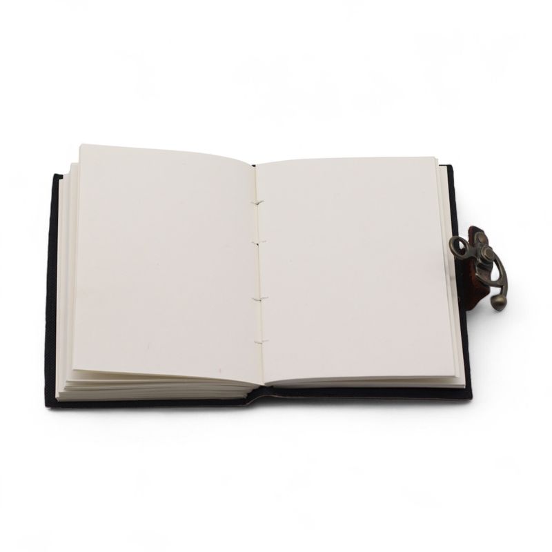 Carnet cuir imprimé (18x13 cm) – Stop à la Procrastination – 200 pages unies