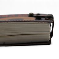 Carnet cuir imprimé (18x13 cm) – Stop à la Procrastination – 200 pages unies