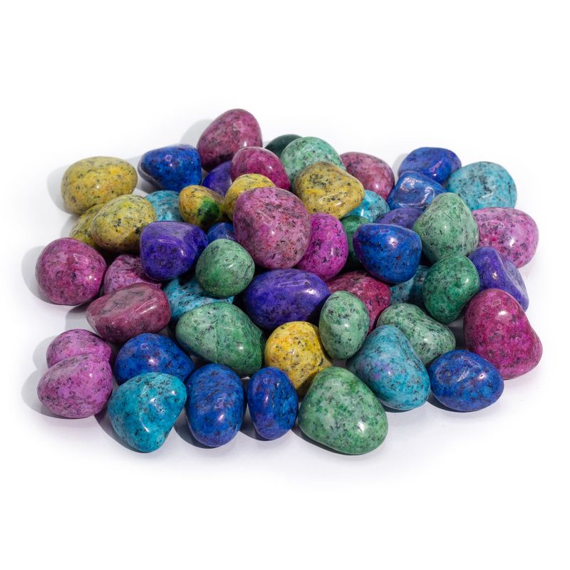 Pierre dalmatienne indienne traitée vrac – 1 kg (env. 70 pierres)