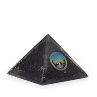 Petite pyramide orgonite 5,5x4,5 cm – Arbre de vie – Tourmaline noire