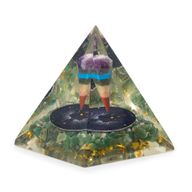 Pyramide orgonite moyenne 7x6 cm – Pendule – Aventurine verte