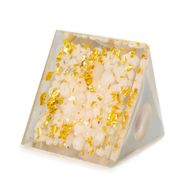 Pyramide orgonite moyenne 7x6 cm – Sphère de quartz – Quartz