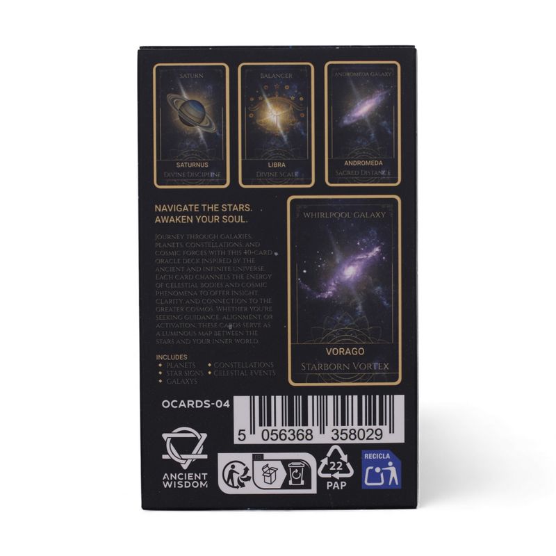 Cartes Oracle Atlas Énergies Célestes – Jeu Spirituel