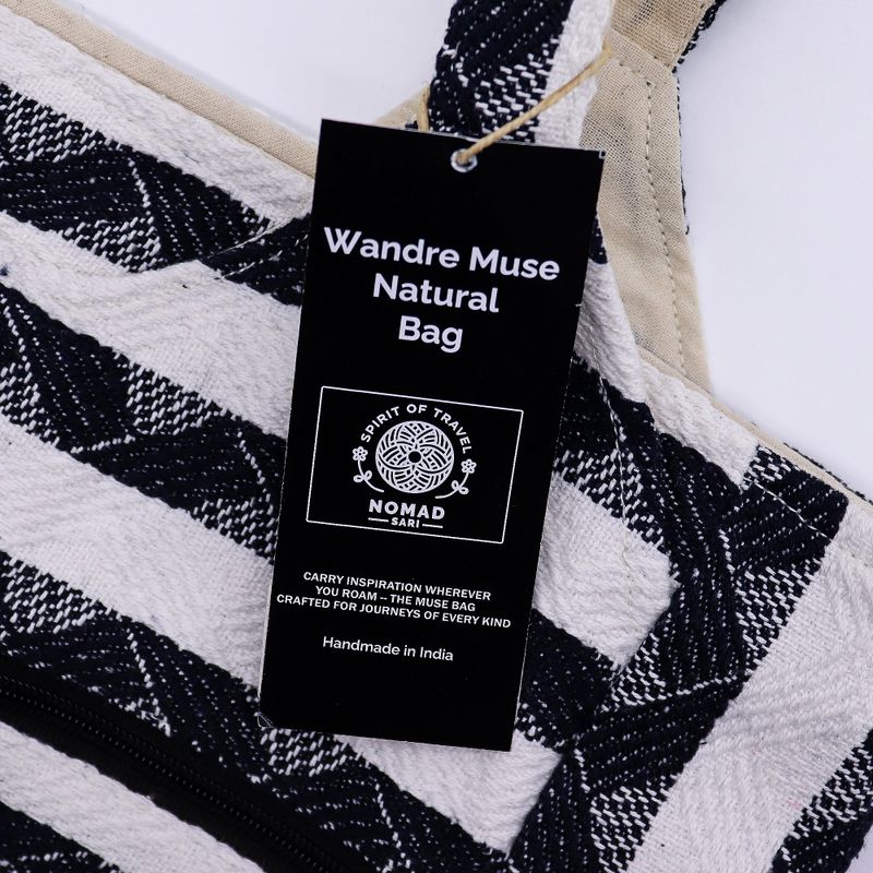 Sacs Jacquard naturels - Nomade de l’Atlas - Tissé main