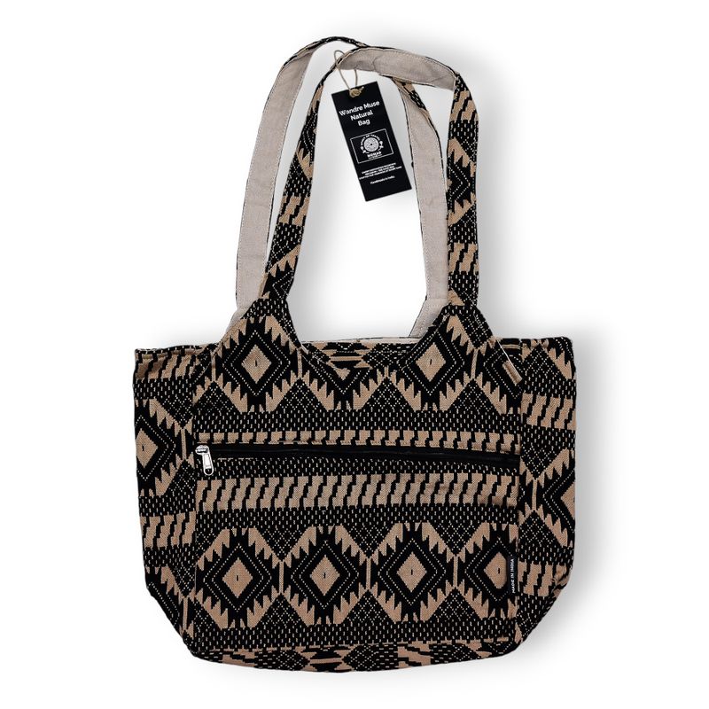 Sacs Jacquard naturels - Artisans du Désert - Tissé main