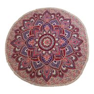Grande tenture ronde mandala (180 cm) – Rose & Violet