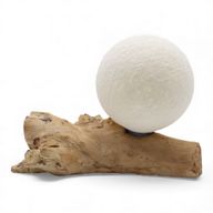 Lampe Lueur Flottante abat-jour Luna ivoire en coton
