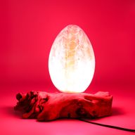 Lampe Lueur Flottante abat-jour Œuf de feu craquelé – orange