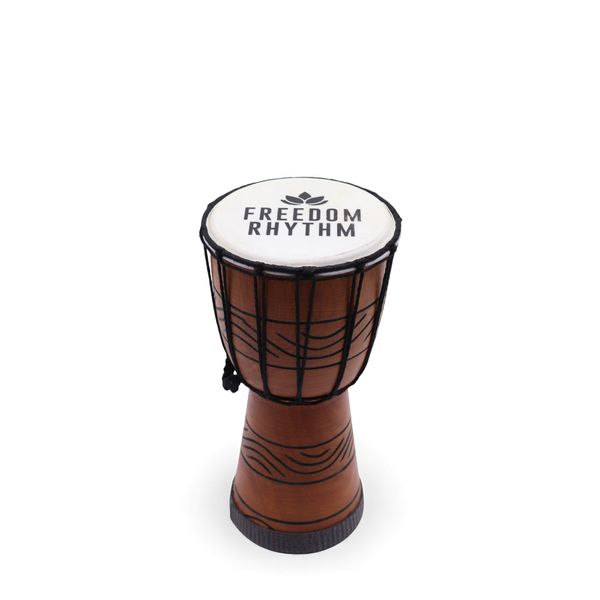 Petit Tambour Djembe Pro - Freedom Rhythm (aigu) - Petit 30 cm (15 cm diamètre)