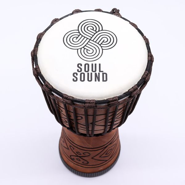 Tambour Djembe Pro Moyen - Soul Sound (grave) - Moyen 40 cm (18 cm diamètre)