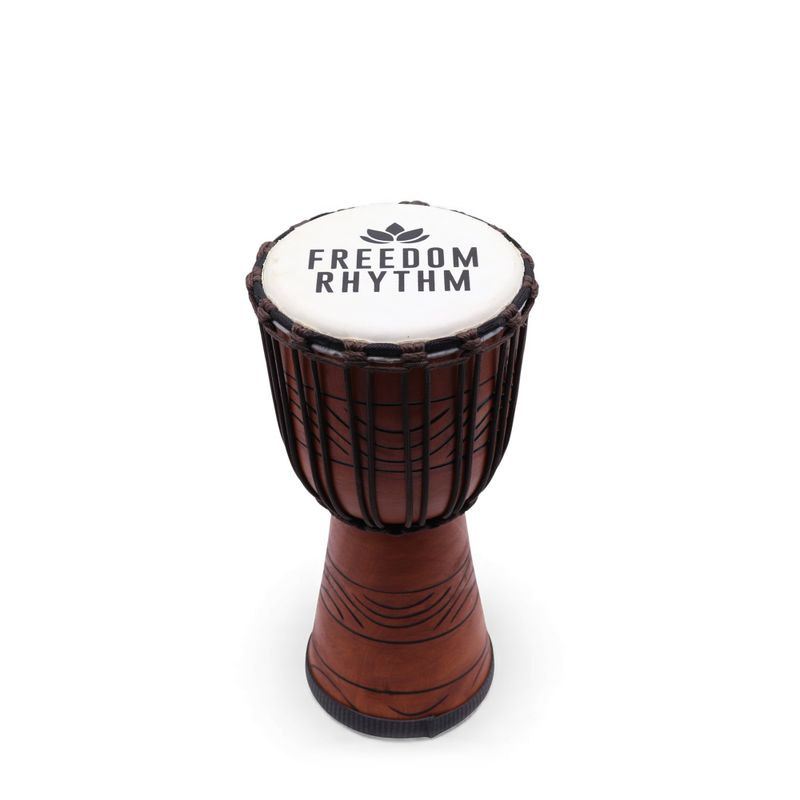 Tambour Djembe Pro Moyen - Freedom Rhythm (aigu) - 40 cm (18 cm diamètre)