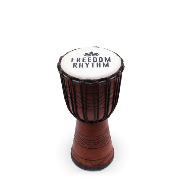 Tambour Djembe Pro Moyen - Freedom Rhythm (aigu) - 40 cm (18 cm diamètre)