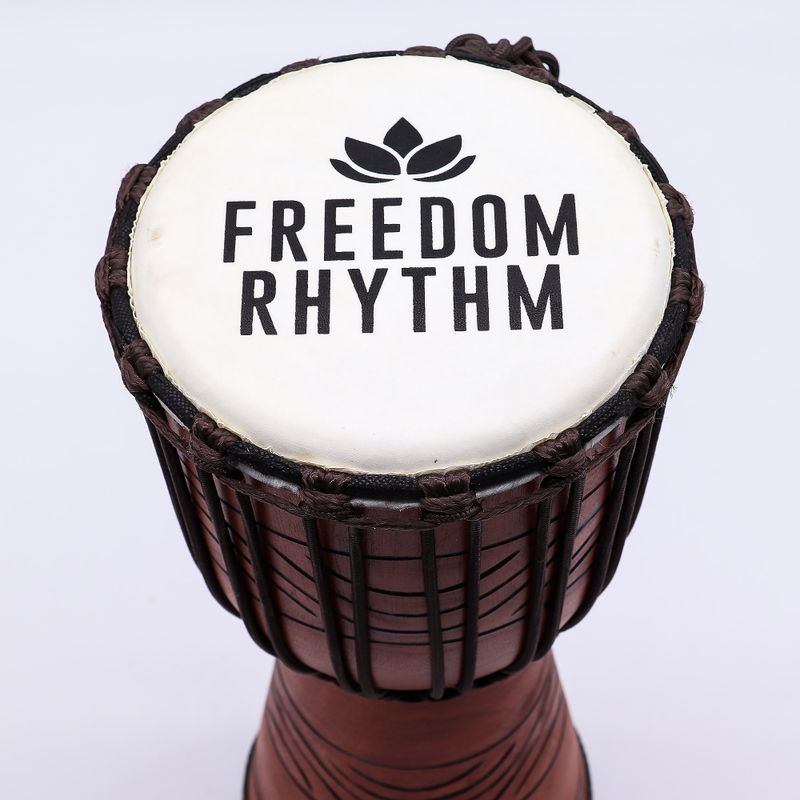 Tambour Djembe Pro Moyen - Freedom Rhythm (aigu) - 40 cm (18 cm diamètre)