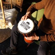 Tambour Djembe Pro Moyen - Freedom Rhythm (aigu) - 40 cm (18 cm diamètre)