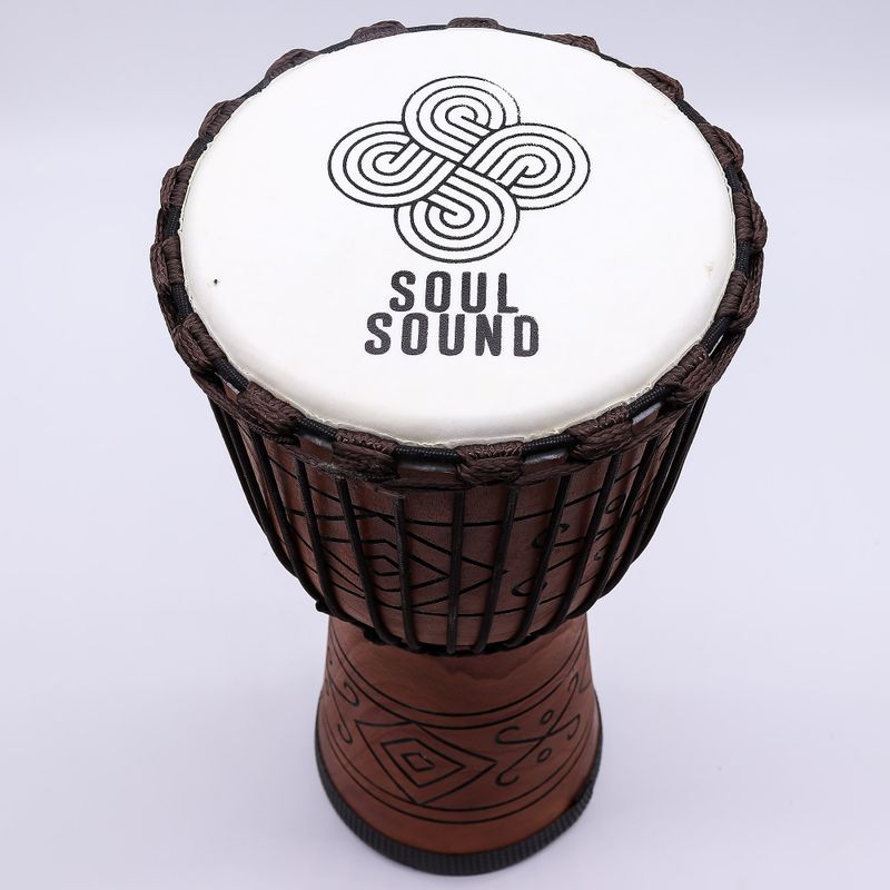 Grand Tambour Djembe Pro - Soul Sound (grave) - 50 cm (22 cm diamètre)