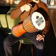 Grand Tambour Djembe Pro - Freedom Rhythm (aigu) - 50 cm (22 cm diamètre)