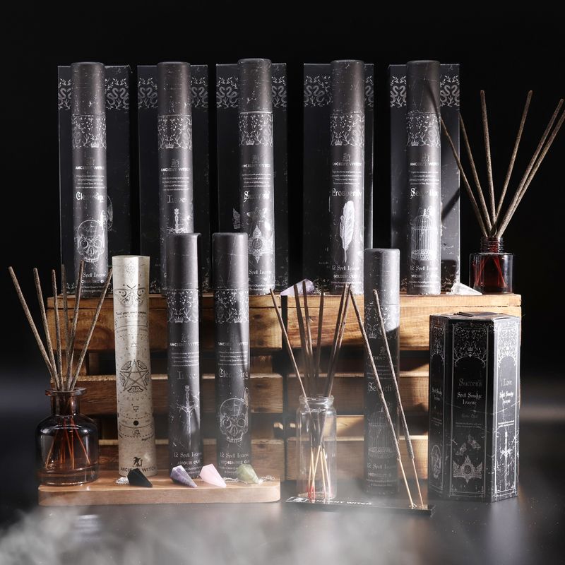 Tube Encens sortilège Ancient Witch – Purification – Pendule Cristal de Roche