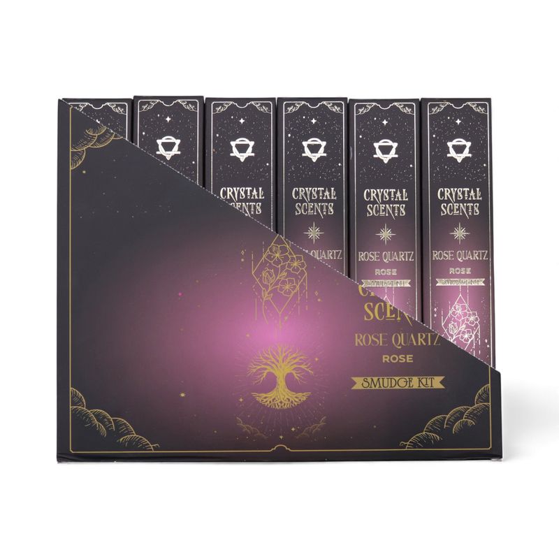 Encens & Cristaux Quartz Rose - Coffret Rose