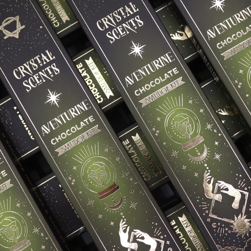 Encens & Cristaux Aventurine - Coffret Chocolat