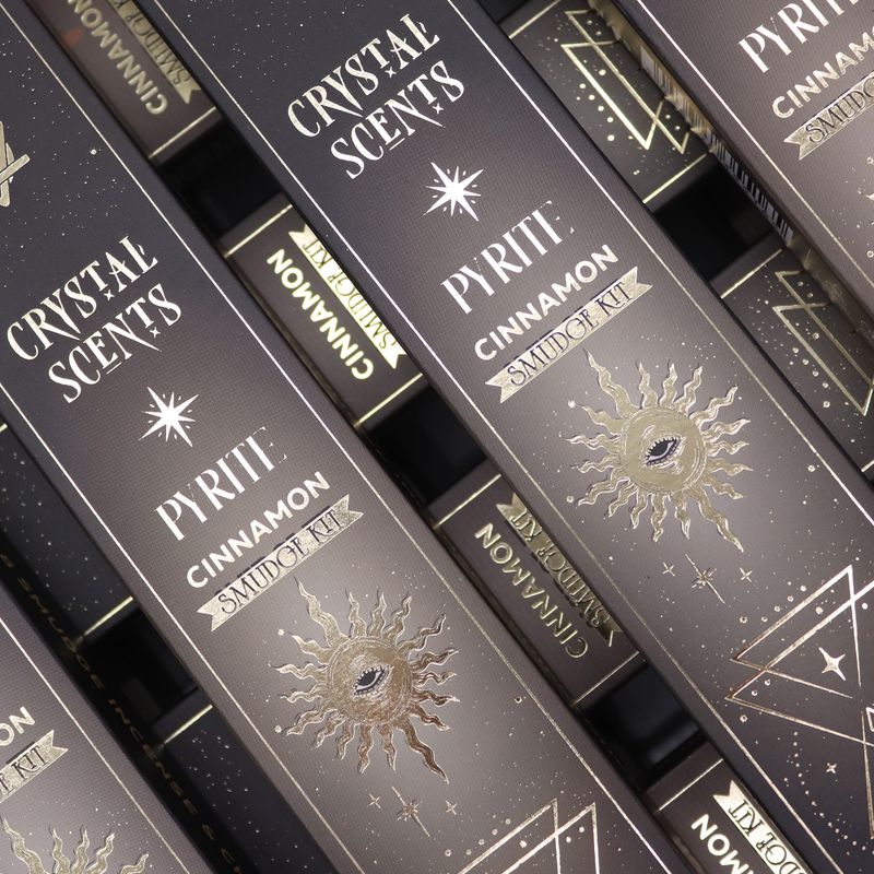 Encens & Cristaux Pyrite - Coffret Cannelle