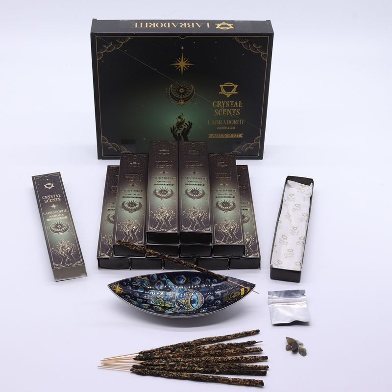 Encens & Cristaux Labradorite - Coffret Arruda