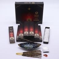 Encens & Cristaux Agate Rouge - Coffret Safran