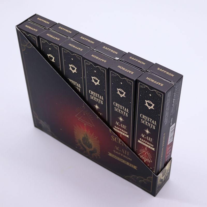 Encens & Cristaux Agate Rouge - Coffret Safran