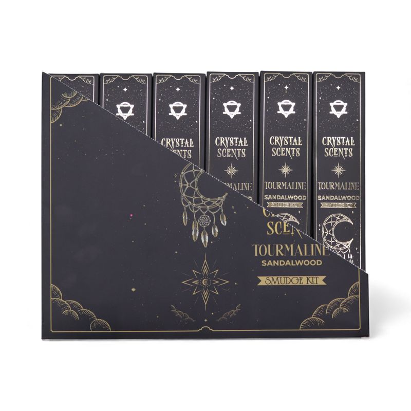 Encens & Cristaux Tourmaline - Coffret Bois de Santal